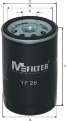 Фiльтр масляний  (M-Filter) MANN-FILTER арт. TF 26